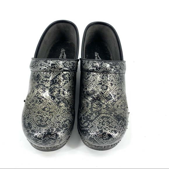 Dansko metallic black and silver clogs size 42 - Picture 2 of 10